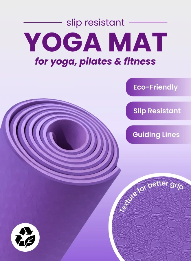 Just Nature Violet & Purple Double Lite Yoga Mat